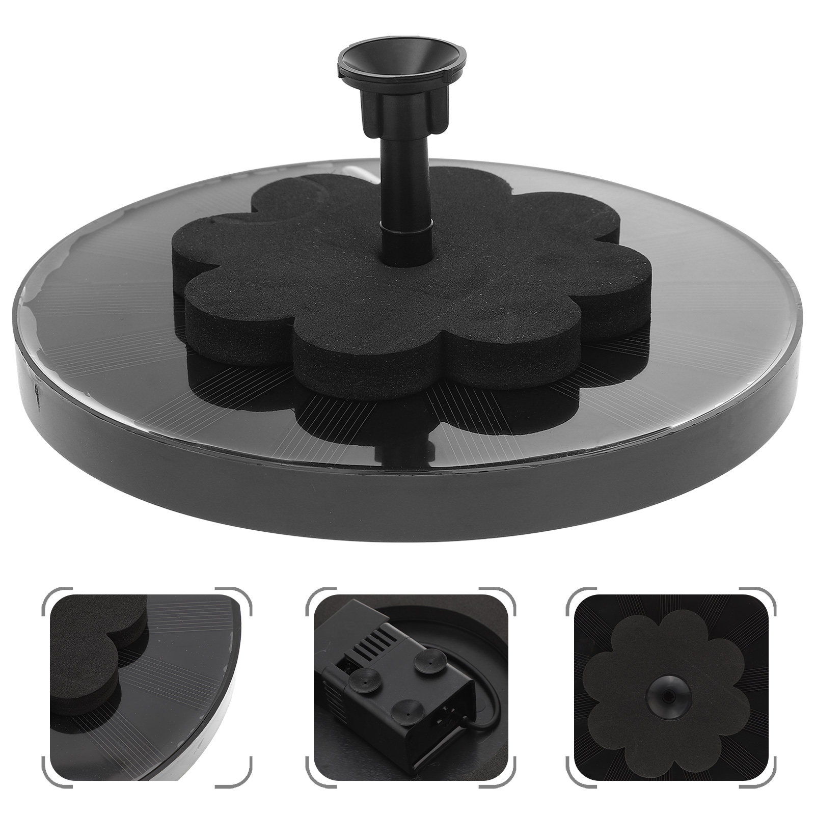 Floating Solar Fountain Water Pump - Pływający aerator do stawu, dekoracyjna fontanna