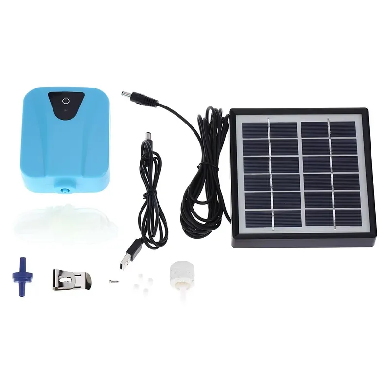 Solar Pond Aerator Oxygen Pump - Mini pompa powietrza solarna, ładowana przez