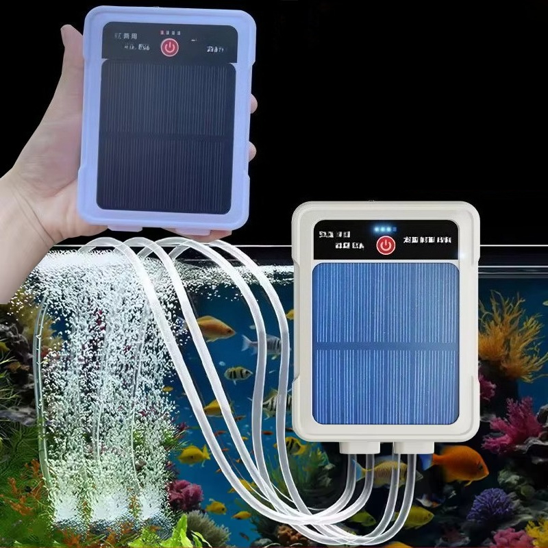 Solar Pond Aerator Oxygen Pump - Pompa tlenowa do akwarium z podwójnymi