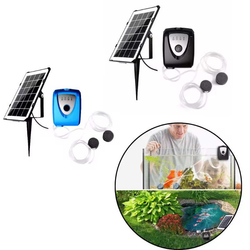 Solar Pond Aerator Oxygen Pump - Akumulatorowy aerator solarny do oczka wodnego,