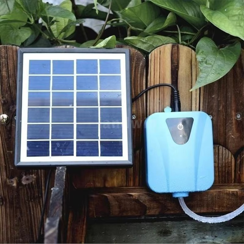 Solar Pond Aerator Oxygen Pump - Solarna pompa powietrza do akwarium DC