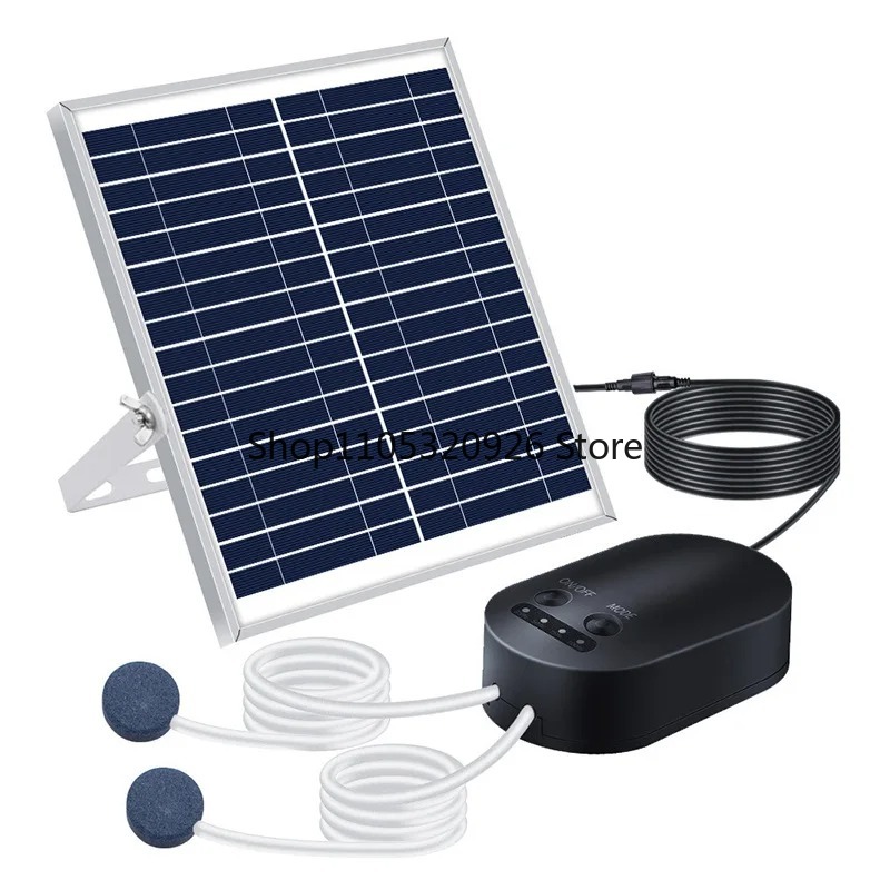 Solar Pond Aerator Oxygen Pump - Pompa powietrza solarna 15W z wężykami,