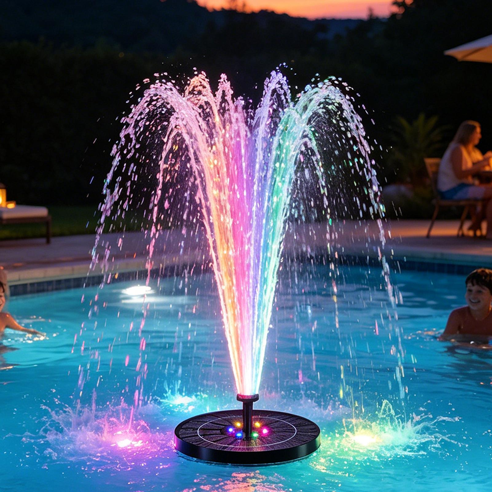 Floating Solar Fountain Water Pump - Pływająca solarna fontanna do kąpieli dla