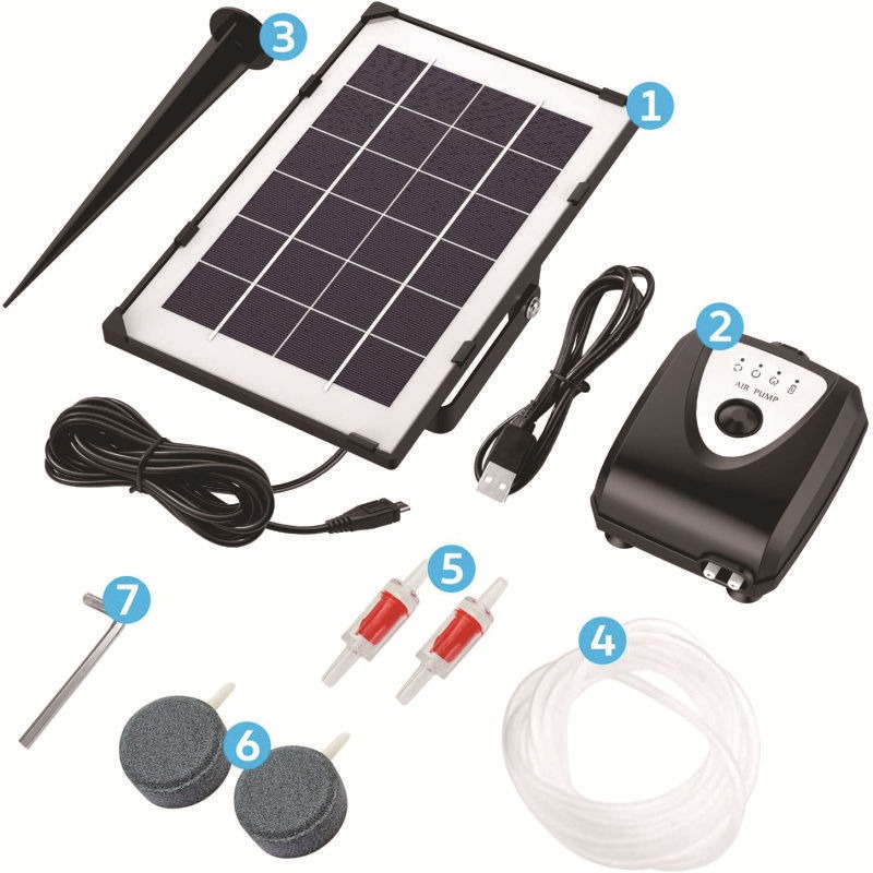 Akumulatorowy aerator solarny  – Solar Pond Aerator Oxygen Pump recenzja i cena