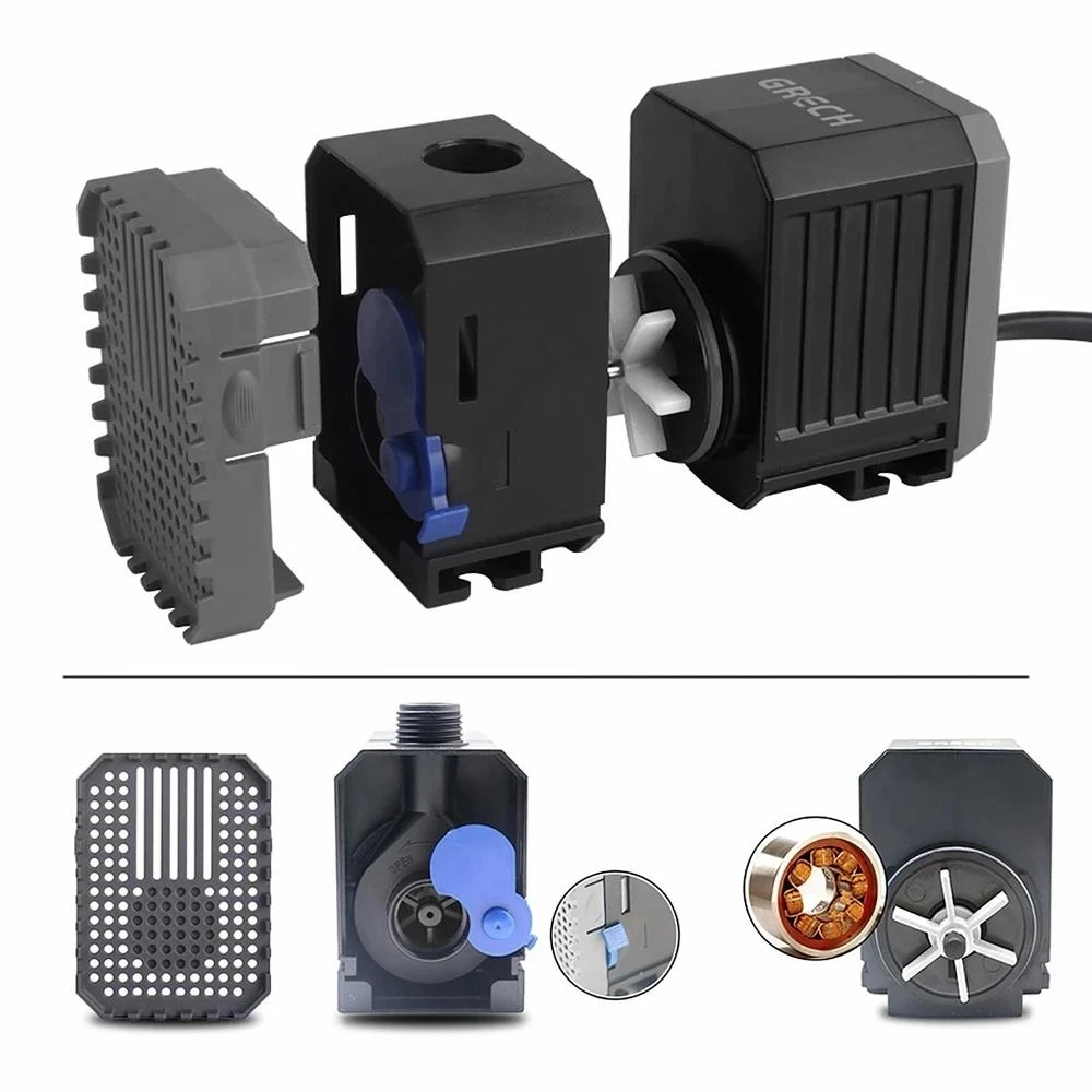 Pompa wodna akwariowa z wtyczk – Submersible Pond Pump 5000L H recenzja i cena