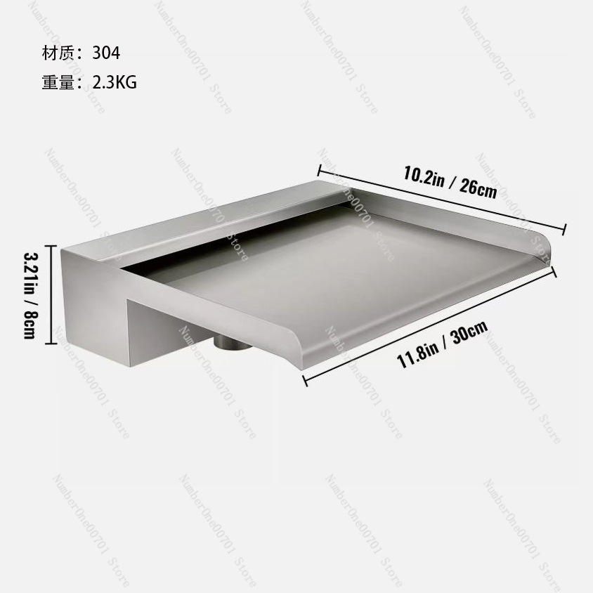 Wodospad ze stali nierdzewnej, – Waterfall Spillway Stainless Steel Weir recenzja i cena