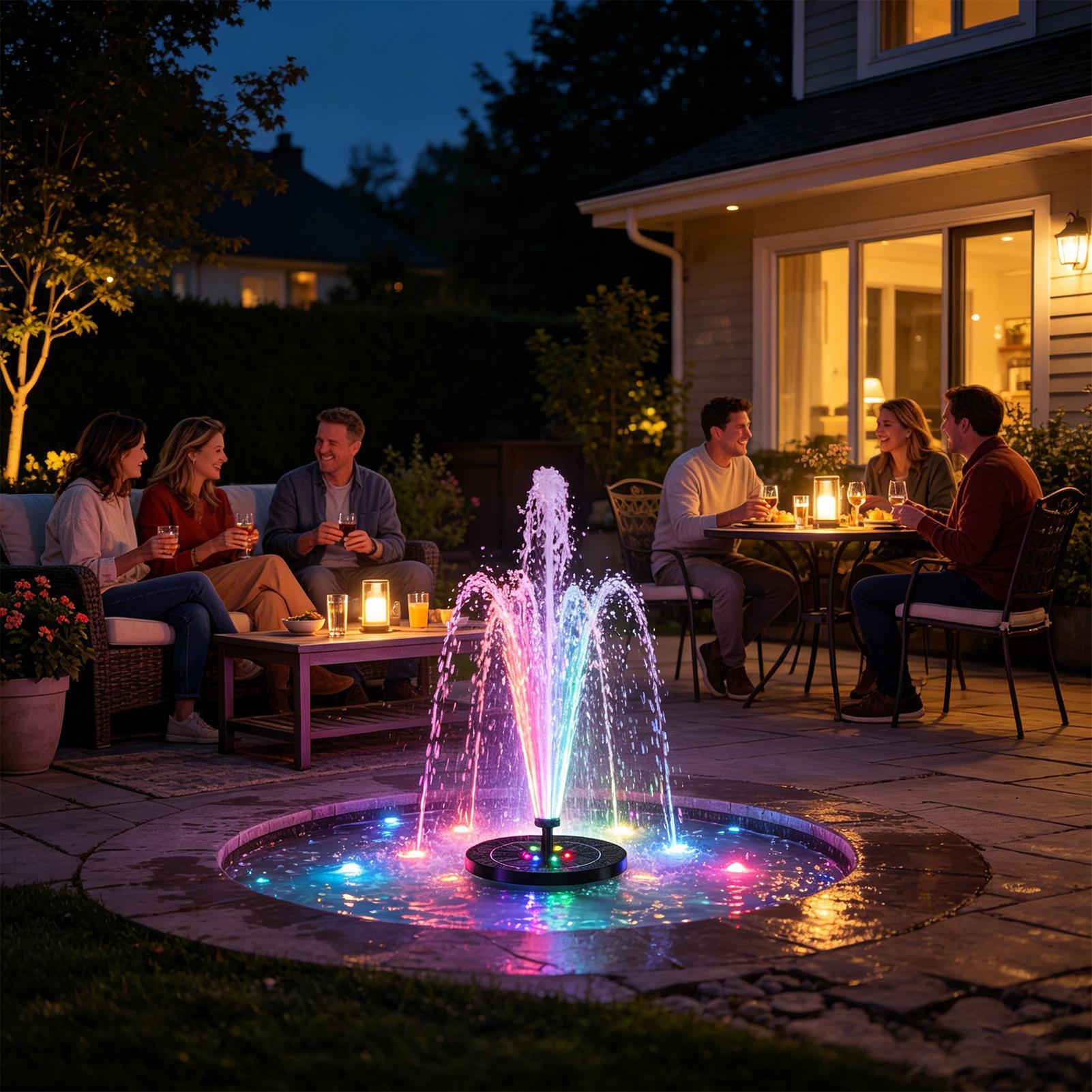 Pływająca solarna fontanna do  – Floating Solar Fountain Water Pump recenzja i cena