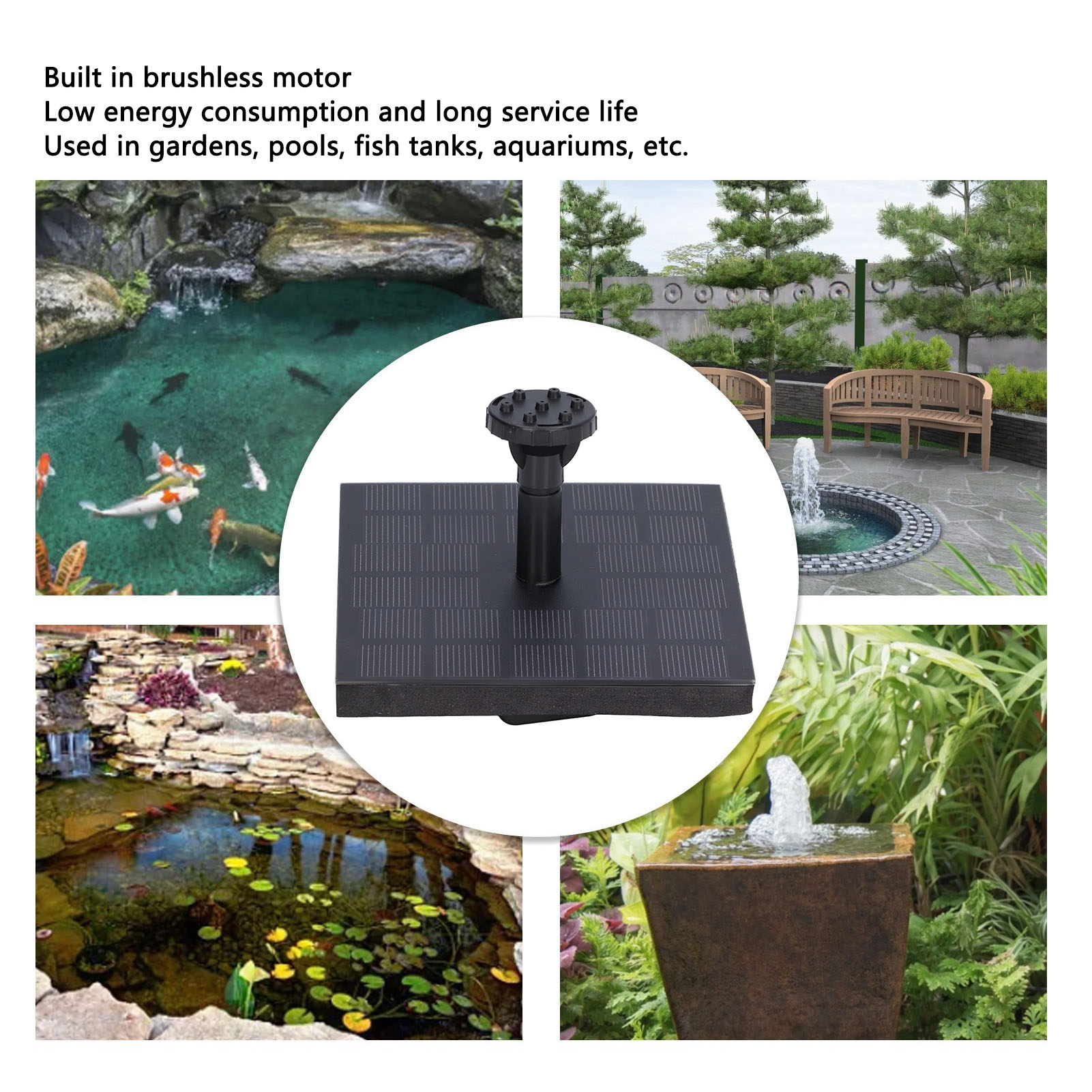 Zestaw fontanny solarnej 7V 1. – Floating Solar Fountain Water Pump recenzja i cena